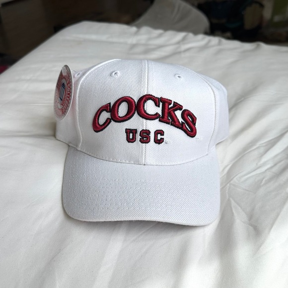 Other - Vintage USC University of South Carolina Gamecocks Mens Hat Embroidered White